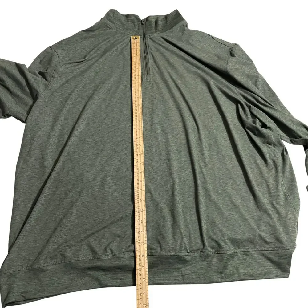 Van Heusen Mens Size 3XLT Performance Everyday Quarter Zip Lightweight Quick Dry